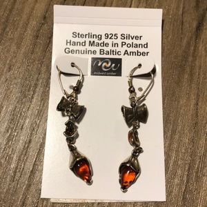 Amber Dangling Earrings